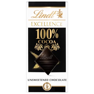 Image of 100% Cocoa Dark Chocolate Bar