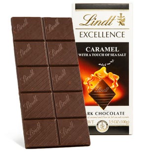 Image of Caramel with a Touch of Sea Salt Dark Chocolate EXCELLENCE Bar (3.5 oz)