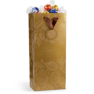 Image of LINDOR 75-pc Truffles Gold Gift Bag