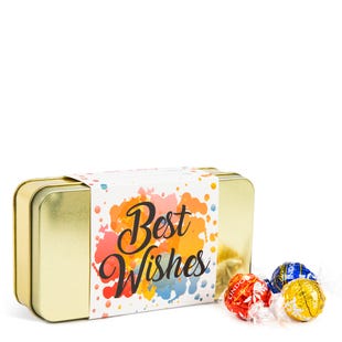 Assorted LINDOR Truffles Best Wishes Gift Tin

