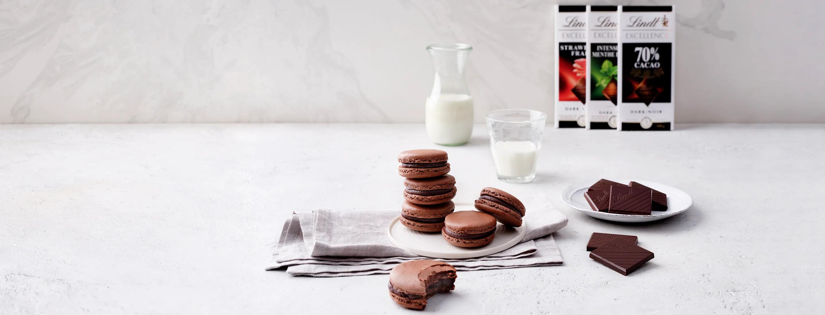  Chocolate Macarons