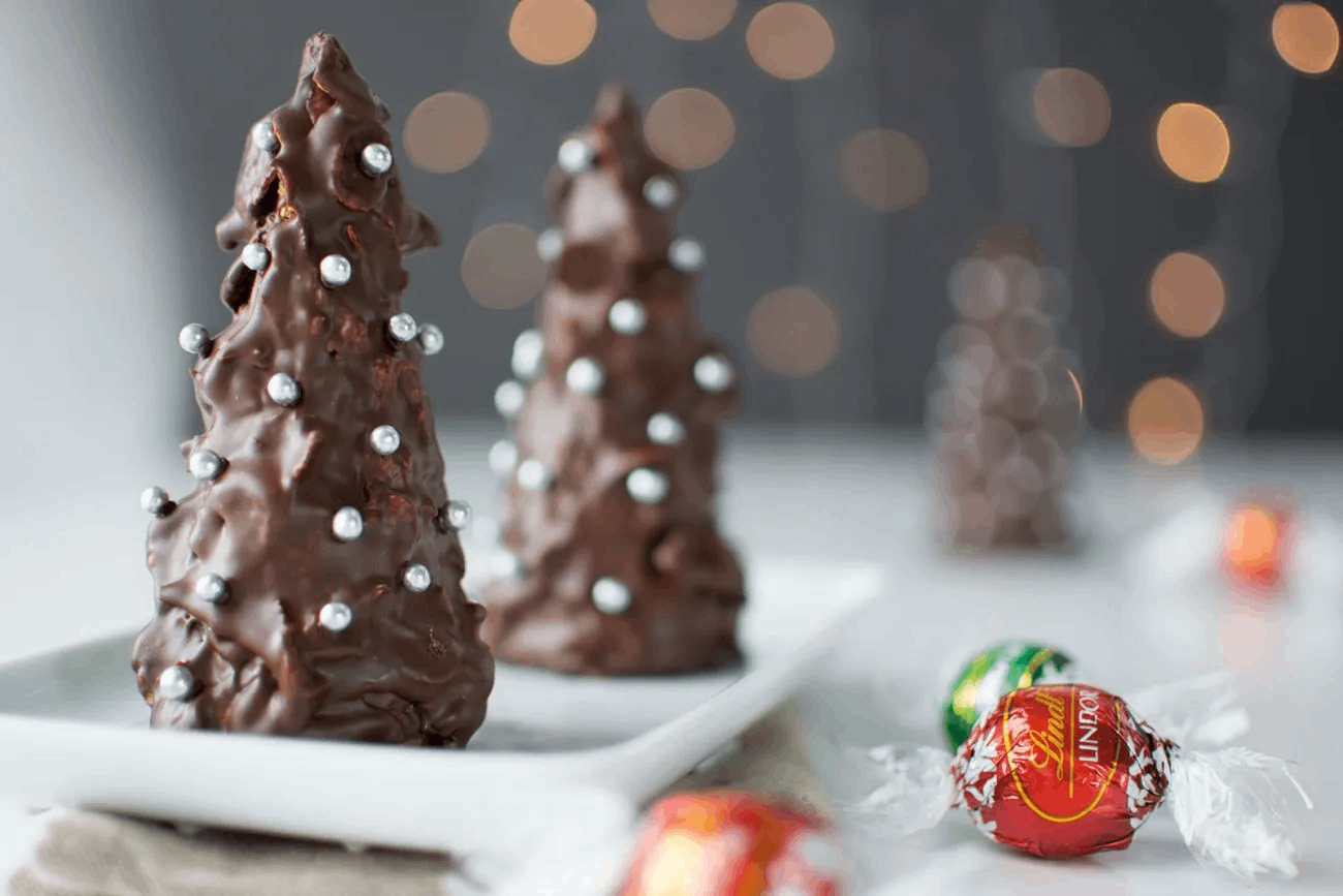 Lindt Chocolate Christmas Trees Recipe