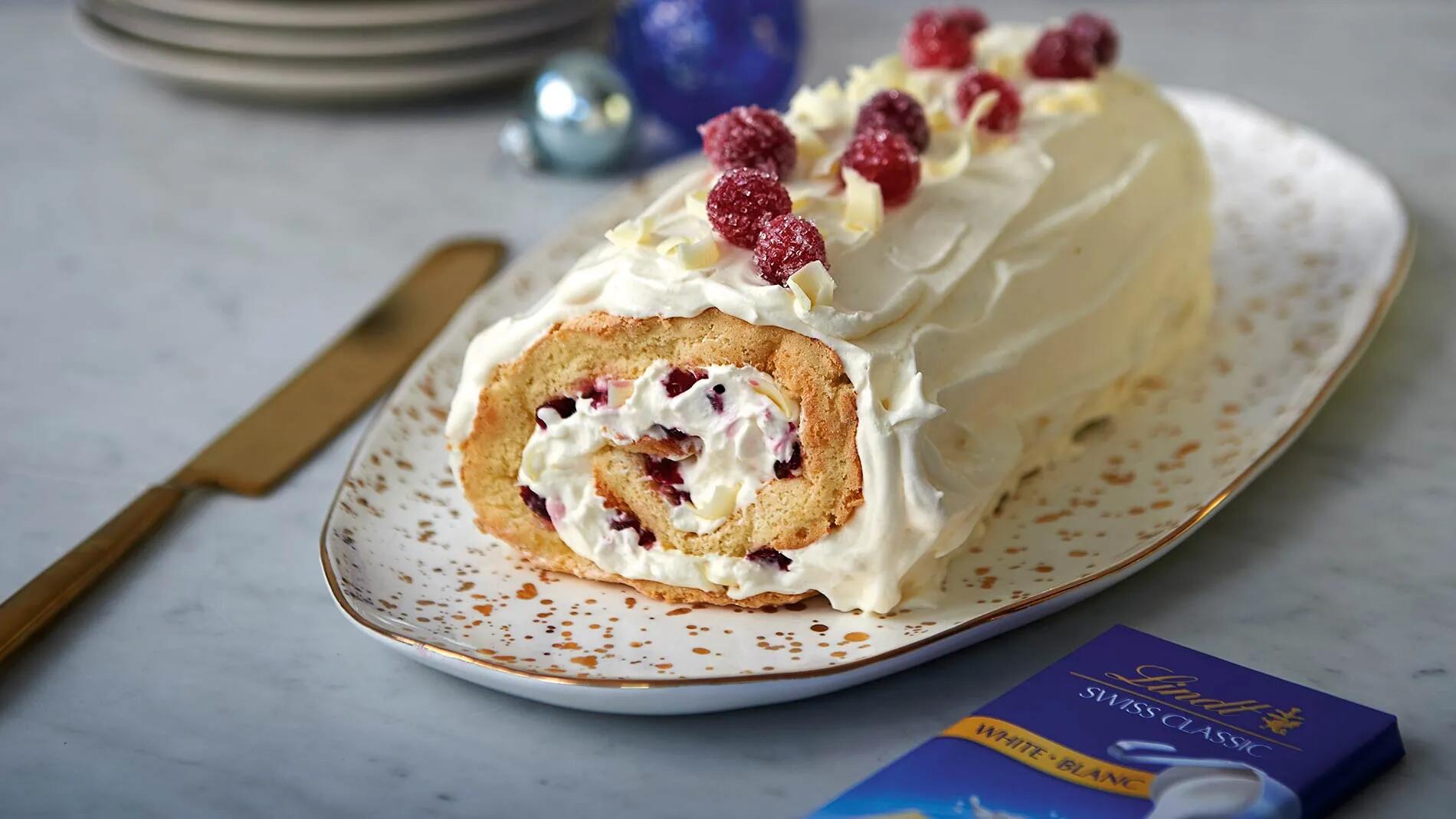  Lindt White Chocolate Cranberry Yule Log