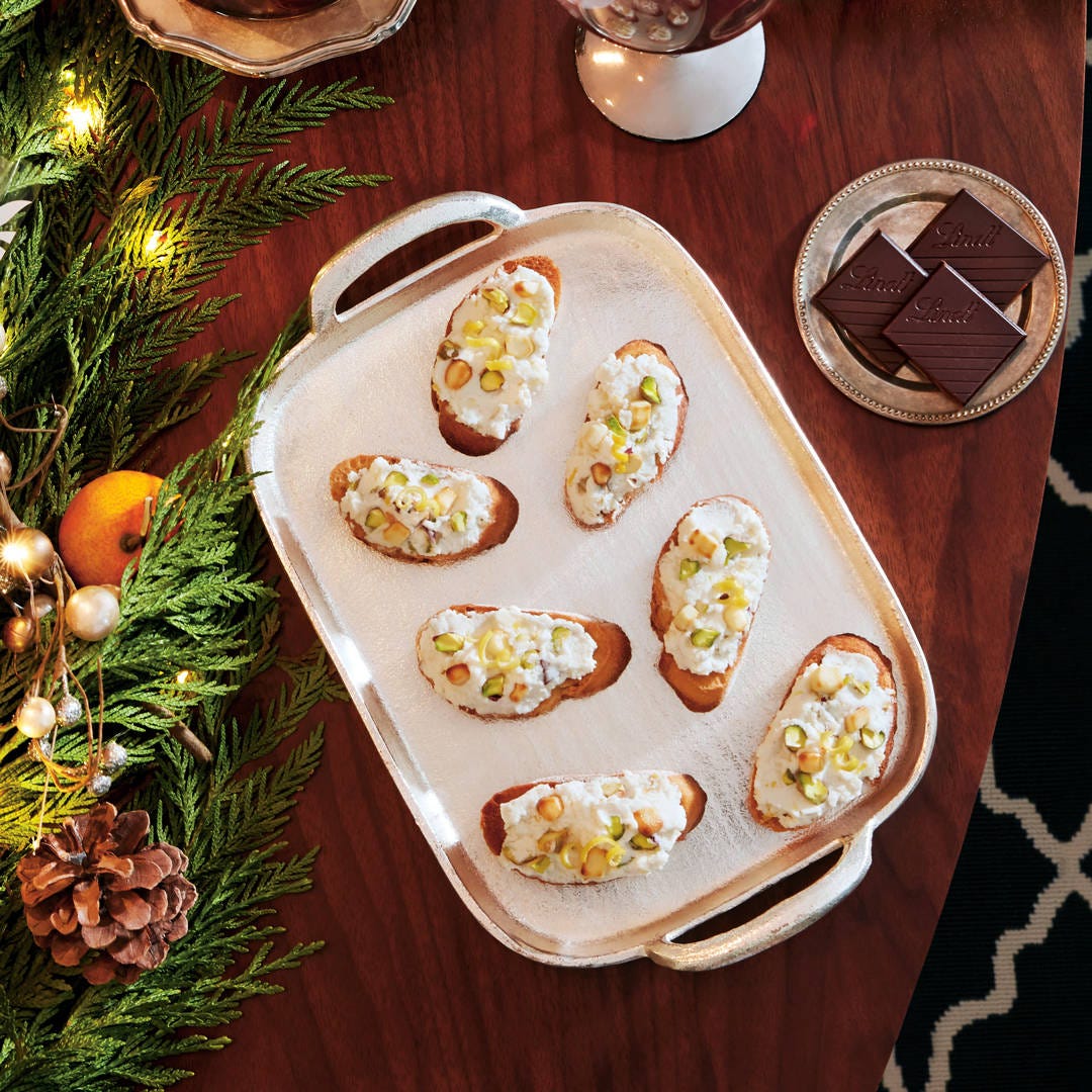 White Chocolate and Ricotta Crostini
